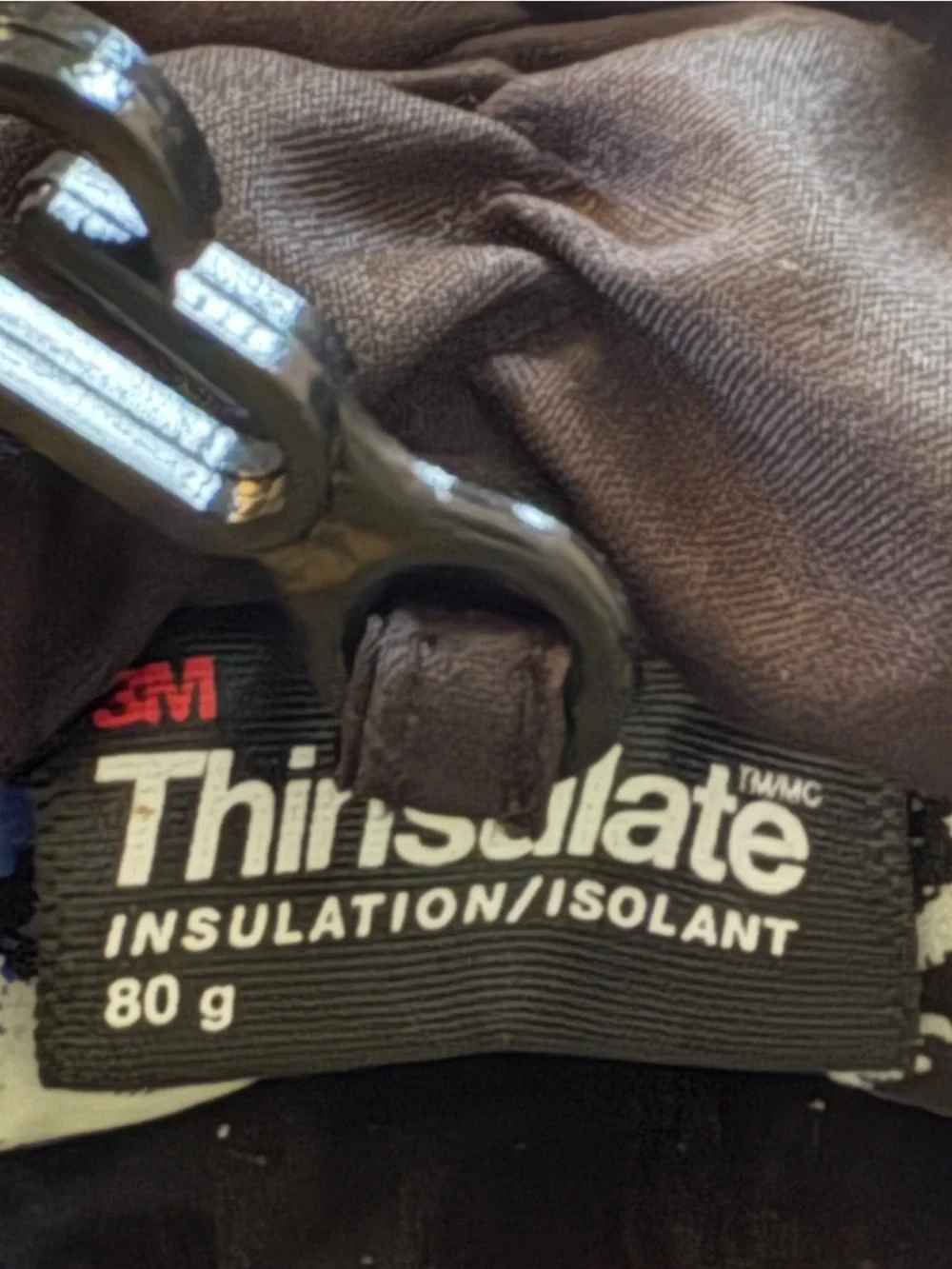 3M Thinsulate Black, Blue and White Kids Gloves Print